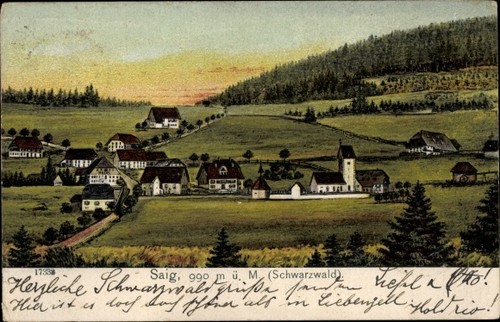 Saig lenzkirch im - ak,