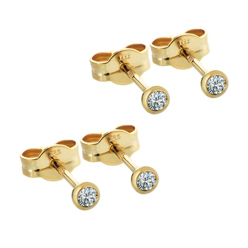 Paar diamant ohrstecker gold - paar,