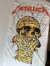 Metallica Damaged Justice Totenkopf Flagge Ca 105x65cm Merchandising  RAR D 69
