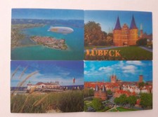 3 D Ansichtskarte Zeppelin, Usedom, Lübeck Postkarte Wackelkarte Hologrammkarte