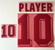 Set Flock rot Nameset red