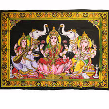 Wandbehang Bild Lakshmi Ganesh  Indien Bollywood Thangka goa hippie Wandbild  2