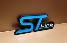Ford ST Line Badge Emblem BLUE