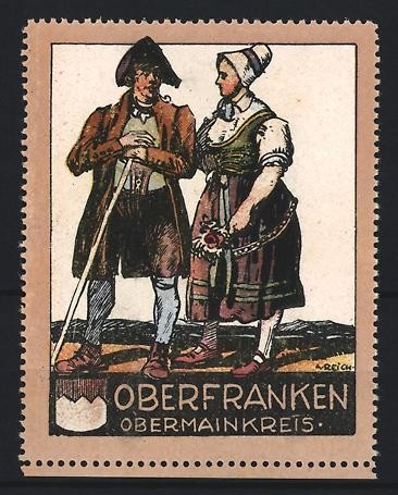 Reklamemarke oberfranken - reklamemarke,