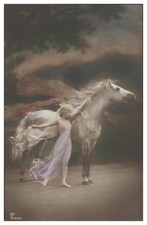 XX1532/ Junge Frau mit Pferd