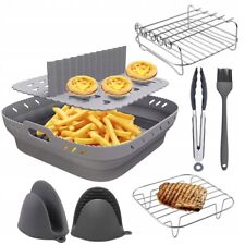 8 tlg Silikonform Zubehör Heißluftfritteuse für Ninja Speedi ON400UK Tefal 6,5 l