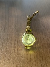 Armbanduhr Gepunzt Damenuhr  Goldfarben