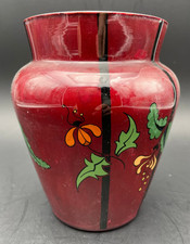 Seltene Art Deco Glasvase