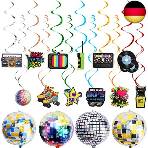 80er jahre party dekorationen - 80er,