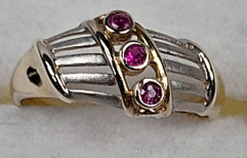 Ring gold 333 rubin - ring,