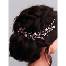 Hochzeit Haarschmuck-Perlen Haarspange-Braut Schmuck Silber-Haarschmuck Braut Go