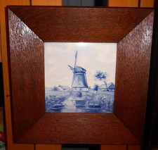 !!!!  SCHÖNES ALTES KACHELBILD KERAMIK DELFT BLAU !!!!