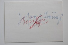 Joseph Beuys : "Signatur", Kunstpostkarte, 1973, signiert in Sütterlin  RAR