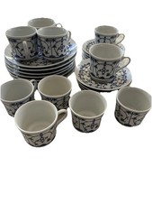 Kaffeeservice indisch blau