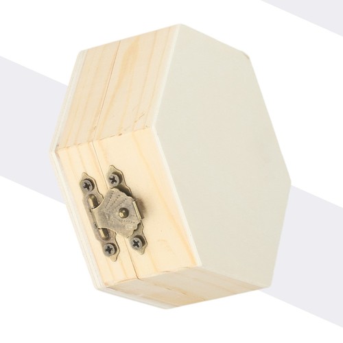 Natürliches sechseck holz - natürliches,