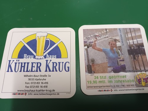 Sehr selten bierdeckel - selten:,