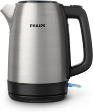 Philips Daily Collection Metall Wasserkocher – 1,7L, Leuchtanzeige, 360°-Basis, 