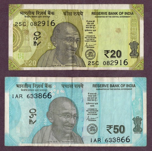 Indien set rupien - 20-50,