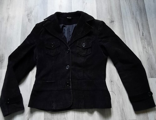 Cordjacke blazer schwarz - cordjacke,