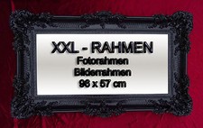 BILDERRAHMEN FOTORAHMEN BAROCKRAHMEN ROKOKO ANTIK 96x57 REPRO SCHWARZ RAHMEN 1