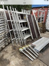 Alu Turmgerüst 6m hoch doppelseitig 1,8m lang ��