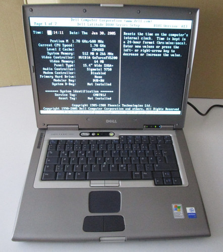 Dell notebook lalitude d800 - dell,