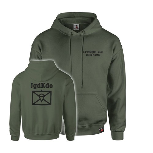 Hoodie oliv personalisiert