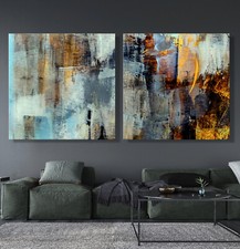 Sheba grey abstrakt leinwand - grey,