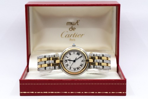Cartier 30mm stahl 18kt 750 - cartier,