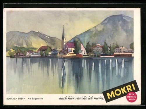 Werbekarte mokri tabak - werbekarte,
