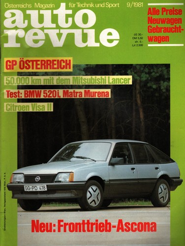 Zeitschrift auto revue - zeitschrift,