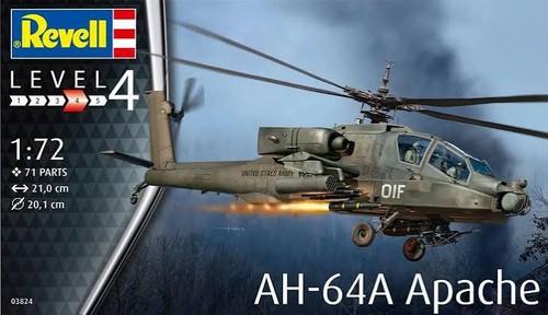 Revell bausatz 64a apache - bausatz, ah-64a