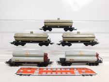 Konvolut H0 AC Röhren/Kesselwagen Messing? Esso; Märklin-Drehgestelle #ED17-3