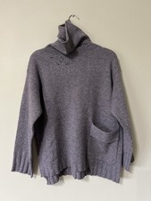 100% Yak Wolle Pullover, grau