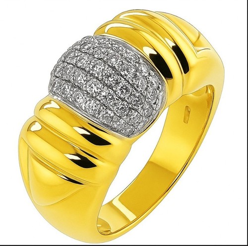 18k 750 gold - gold, band