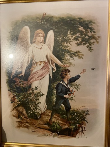Jugendstil engel bild druck - engel,
