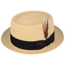 Knautschbarer beige Stroh Pork
