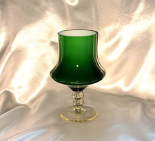 Kelch Überfang Glas Vase