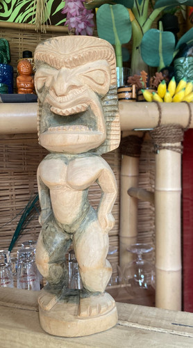 Aloha tiki massivholz figur - massivholz,