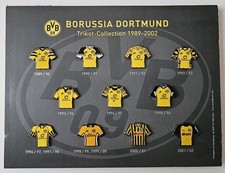 11 Stück Borussia Dortmund Pins Trikot-Collection 1989-2002 limitierte BVB