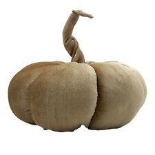 Deko Kürbis Samt Beige