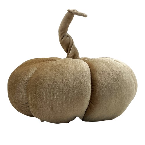 Deko kürbis samt beige - deko,