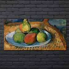 Obstteller auf einem stuhl - obstteller,
