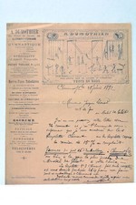 Brief auf Briefkopfpapier