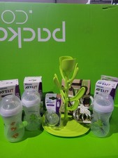 Philips AVENT Flaschen Set Flaschen mit Motiv, Abtropfgestell +Sophie Greifling 