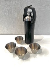 Flachmann Edelstahl/Leder