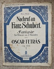 Nachruf an Franz Schubert