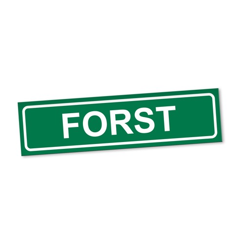 Forst magnetschild auto wald - forst,