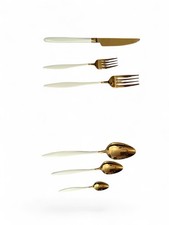 36 Besteckset Poliert Gold