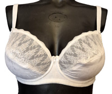 Ulla Dessous 1323 Damen Bügel-BH Gr.75E UK 34DD Bestick BH in Weiß